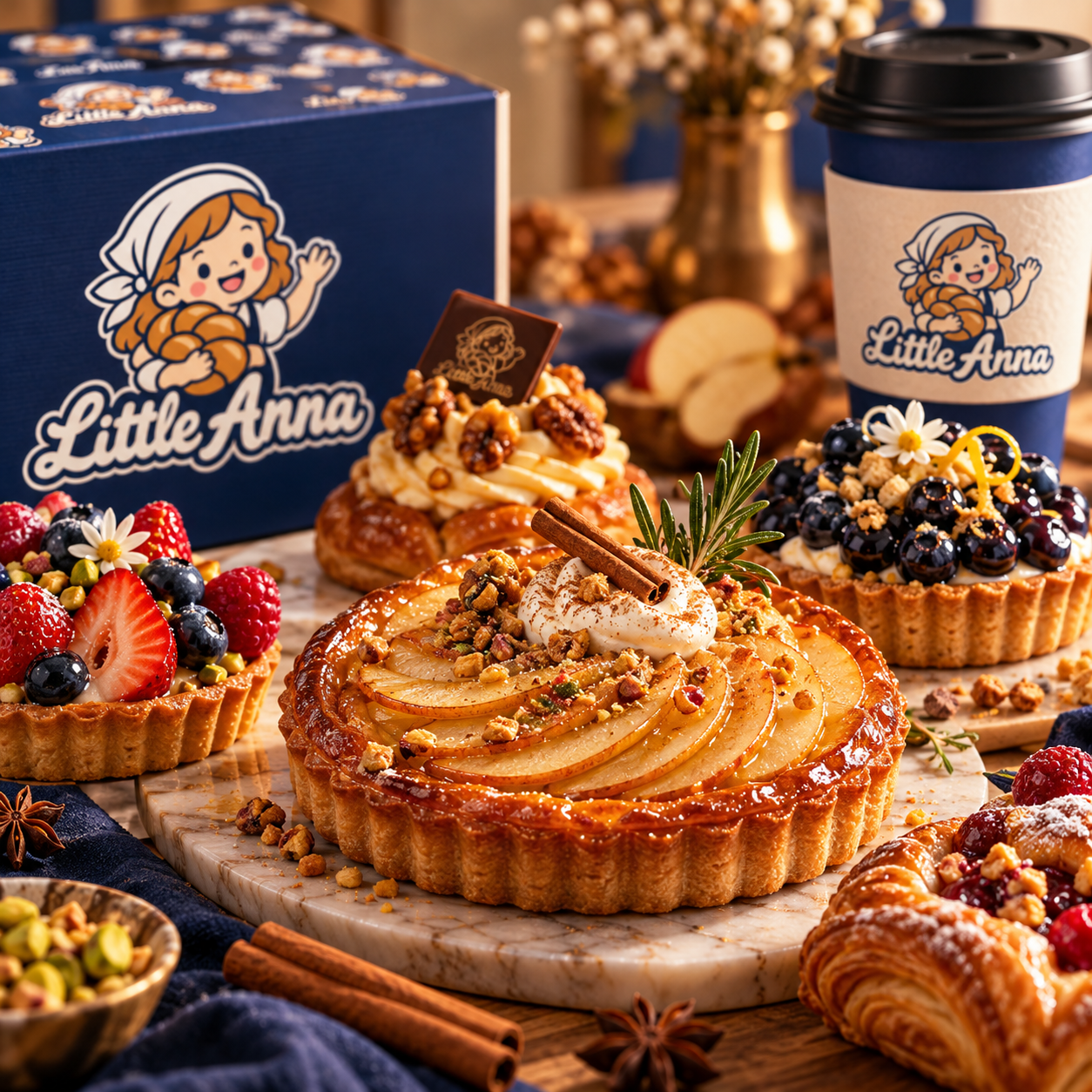 Coffee and pastry pairing detail