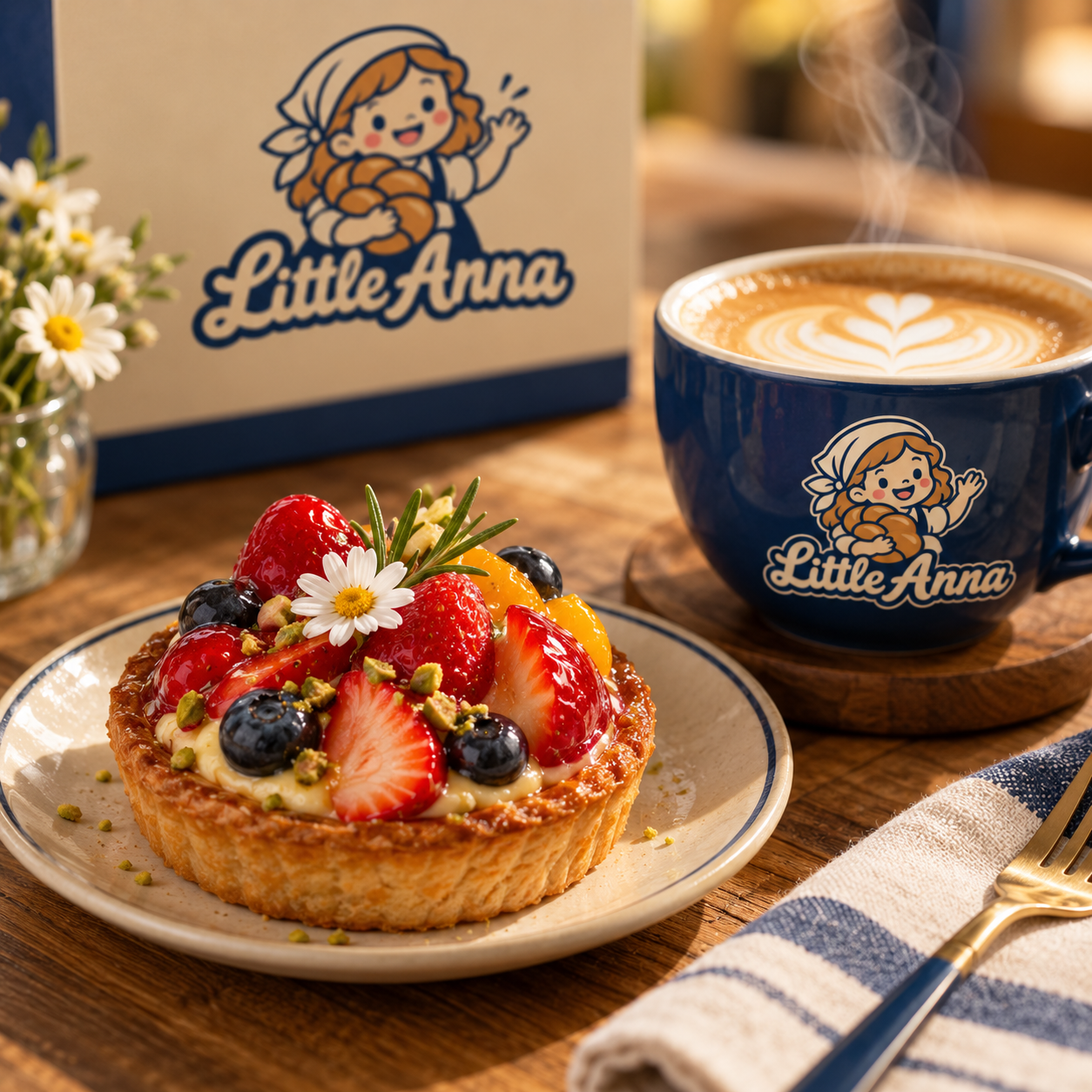 Finishing touches on bakery treats